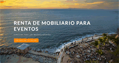 Desktop Screenshot of mobiliarioparaeventos.mx