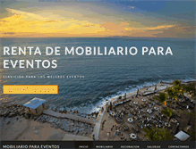 Tablet Screenshot of mobiliarioparaeventos.mx